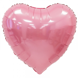 Фольгированное Сердце Нежно-розовое - Шары и праздники
