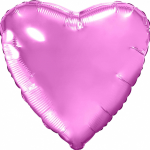 Фольгированное Сердце Розовый - Шары и праздники