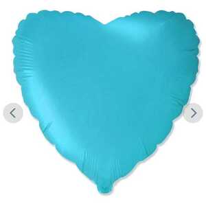 Фольгированное Сердце Голубая лазурь  - Шары и праздники